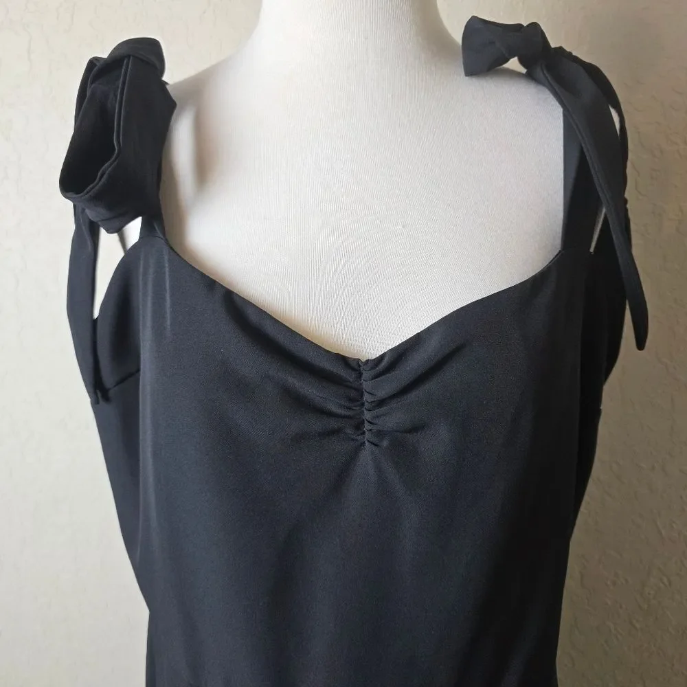 Show Me Your MuMu Barcelona Ruffle Gown Dress Black Size XXL
